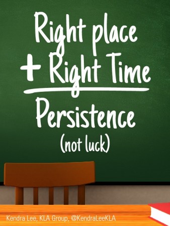Persistence is key to sales success