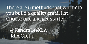 Building Better Email Lists