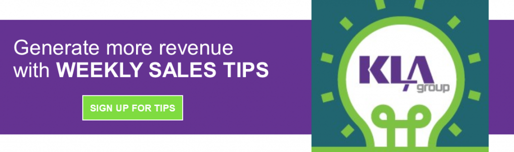 Weekly sales tips