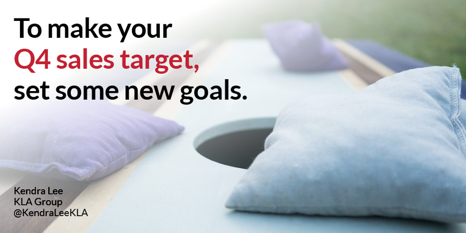 game showing hitting sales targets