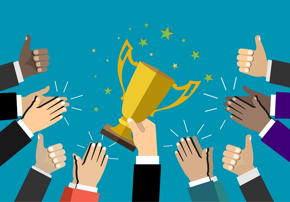 Marketers celebrating their successful plan