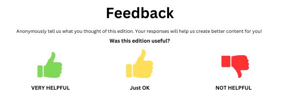 Feedback on the newsletter