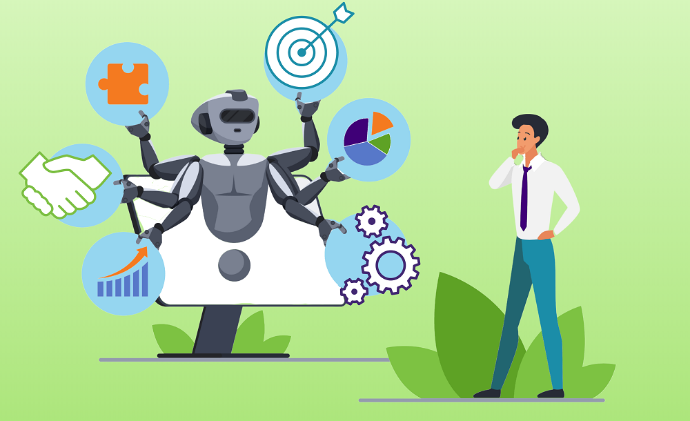 AI-powered tools assisting sales professionals in driving smarter strategies and achieving growth.