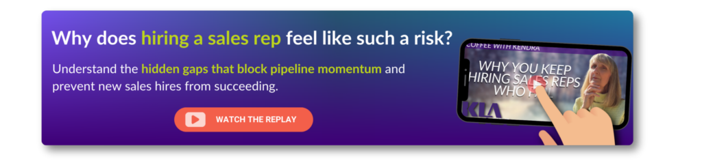 Webinar replay graphic explaining why sales hires fail without structure and leadership support